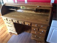 Oak rolltop desk