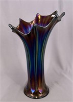 Morning Glory 15" funeral vase - purple