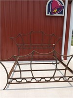 King size, super heavy, crown style bed frame