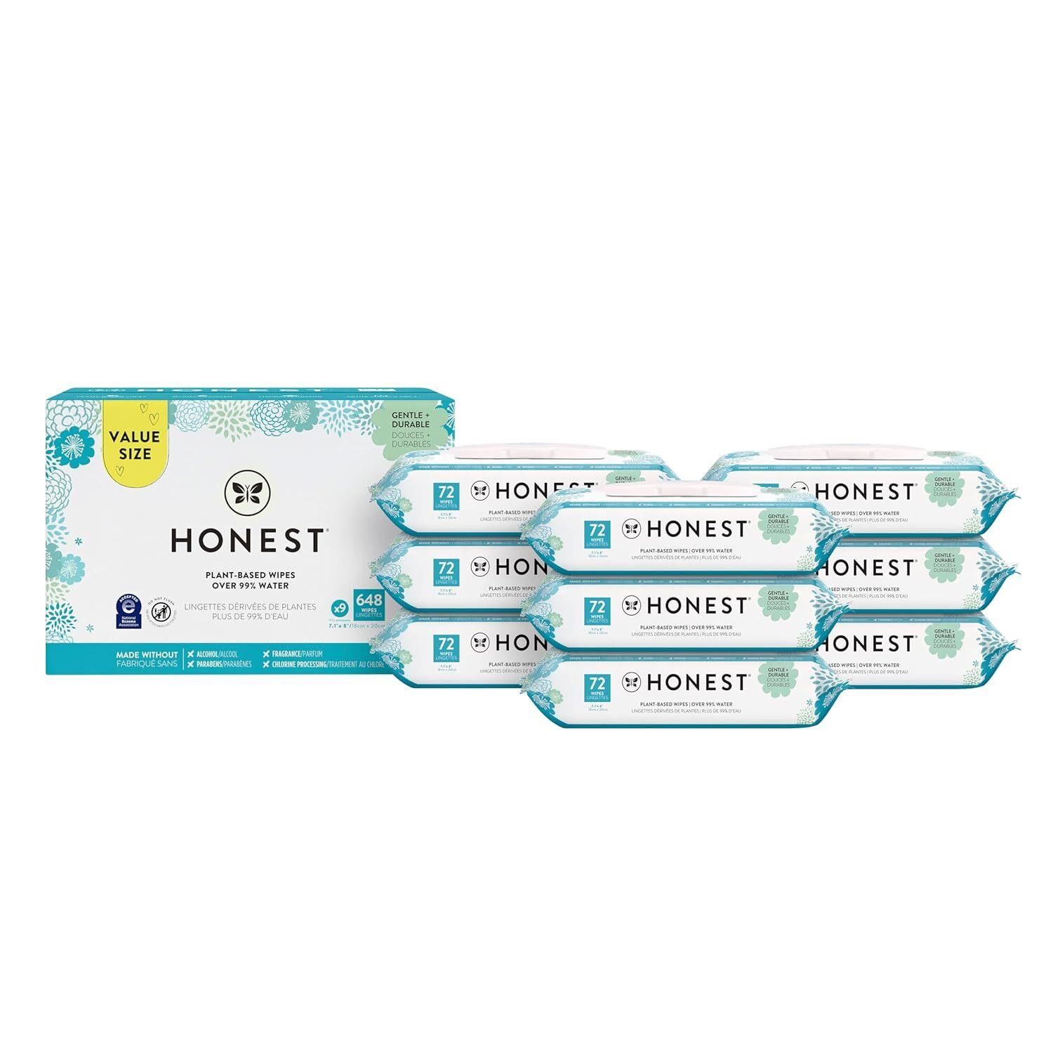 Honest Co. Unscented Wipes | 648 Count