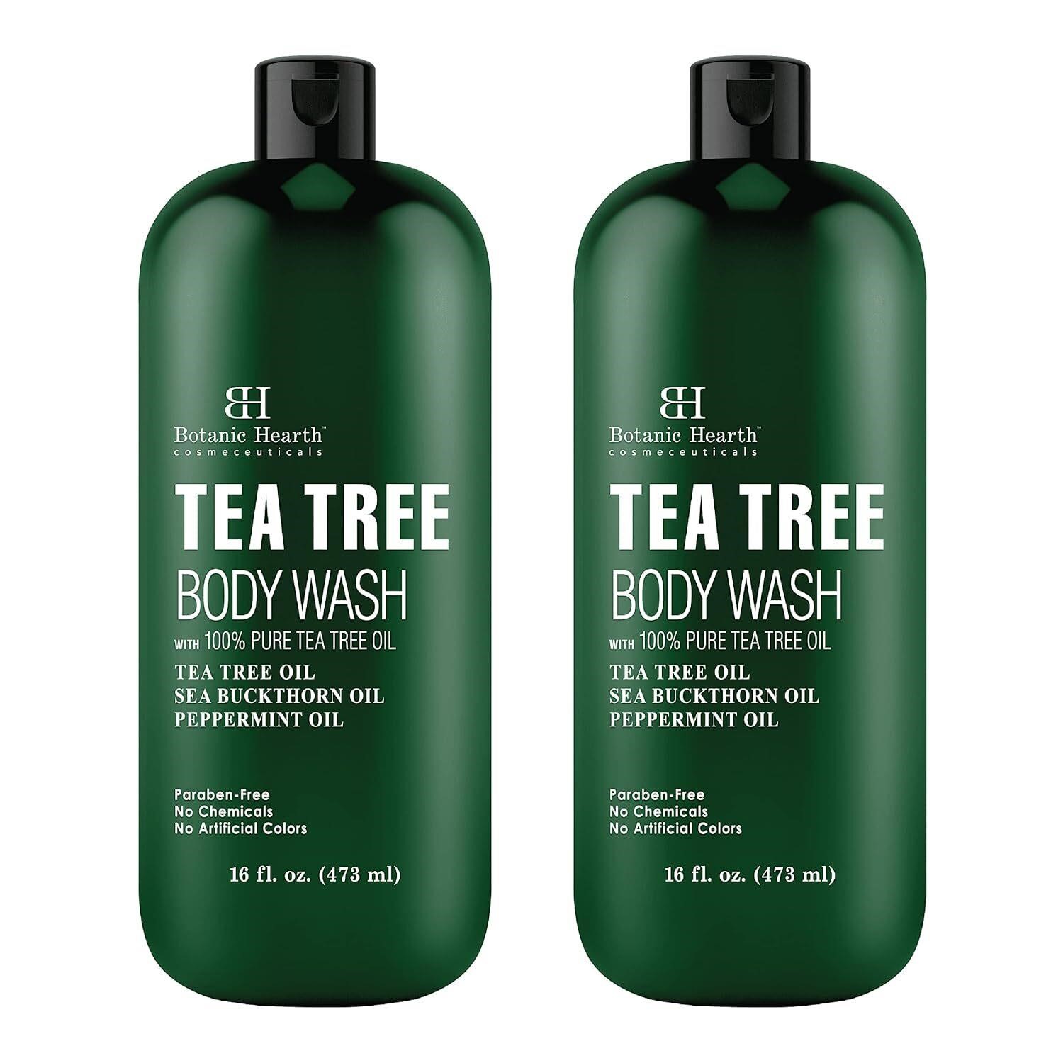 Botanic Hearth Tea Tree Body Wash  16 fl oz 2 Pack