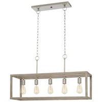 Boswell 34 in. 5-Light Nickel Chandelier