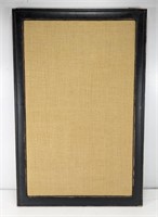 Black Framed Linen Cork Bulletin Board