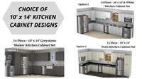 Kitchen Cabinets - 10' X 14' choice