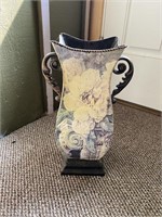 Decorative Metal Vase.