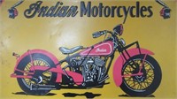 Indian Motorcycle Tin Advertising Sign