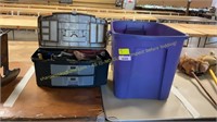 Toolbox w/Hand Tools, Assorted Cables