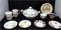 Teacups, covered dish - Royal Albert, Bunnykins -D