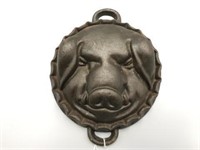 Cast iron pig face food mold