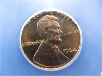 1964 Lincoln cent. Graded by ICG as MS67 Red.