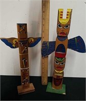 Wooden totem decor