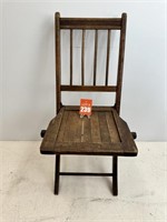 Vintage Wooden Folding Chair