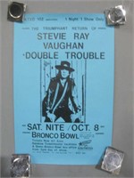 11"x 16.75 Stevie Ray Double Trouble Poster