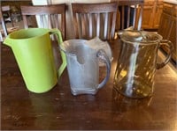 LOT OF 3 PITCHERS