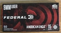 (50) Rounds of Federal 9mm Ammo #2