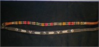 1 cowboy belt 1 beaded belt