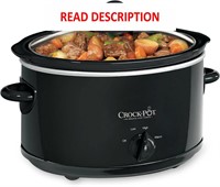 Crock-Pot 4-Quart Manual Slow Cooker  Black