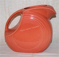 (S1) Persimmon Fiesta Ware Water Pitcher - 7" tall