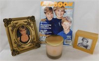 Princess Diana: New jar candle - Framed print,