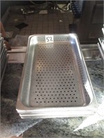 (12) PERFORATED S/S PANS