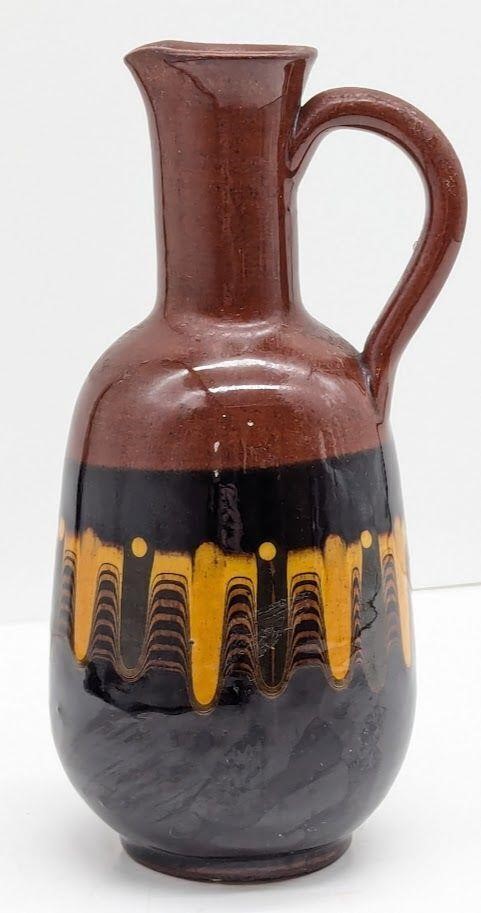 Redware Pitcher Jug 6.5" Tall