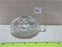 HEAVY GLASS TURTLE PAPERWEIGHT