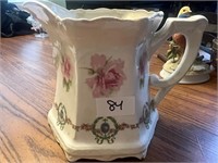 CRESCENT CHINA ROSE PITCHER