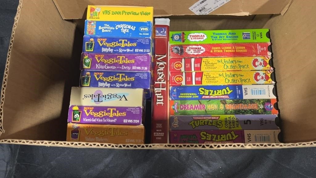 Approximately 17 VHS Movies - Veggie Tales,