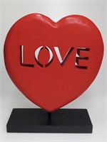 Love Heart Solid Wood Carving