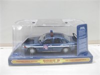 NIP 9" Die Cast Code 3 Police Car W/NY Patch