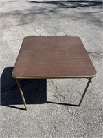 Vintage Square Card Table