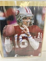 8x10 NFL color signed Joe Montana autographed