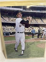 8x10 MLB color signed Willie Mays autographed