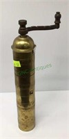 Brass made in Greece pepper or salt grinder