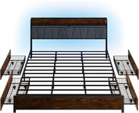 King Size Platform Bed Frame