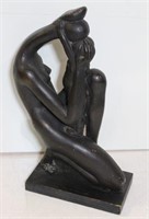 Painted Female Nude Sculpture