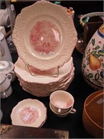 16 pieces vintage china marked Old Bristol