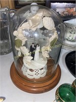 Wedding cake topper in jar