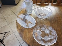 4 Piece Crystal Dishes