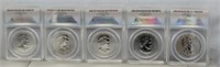 5-Coin Set of Canadian Wildlife 1 Oz. Silver $5