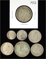 South African Silver Coin Lot (7)