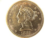 1885 $5 Gold Half Eagle