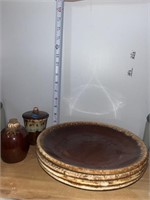 Vintage brown drip glaze  HULL USA ovenproof