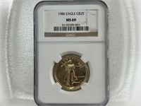 1986 MS69 1/2 oz Gold Eagle