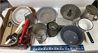 Flour sifter & Kitchen items