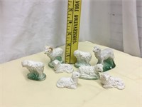 Group Christmas Nativity Sheep all chalk except 1