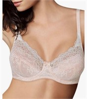 40C Wonderbra Chantilly Lace Underwire Bra - soft