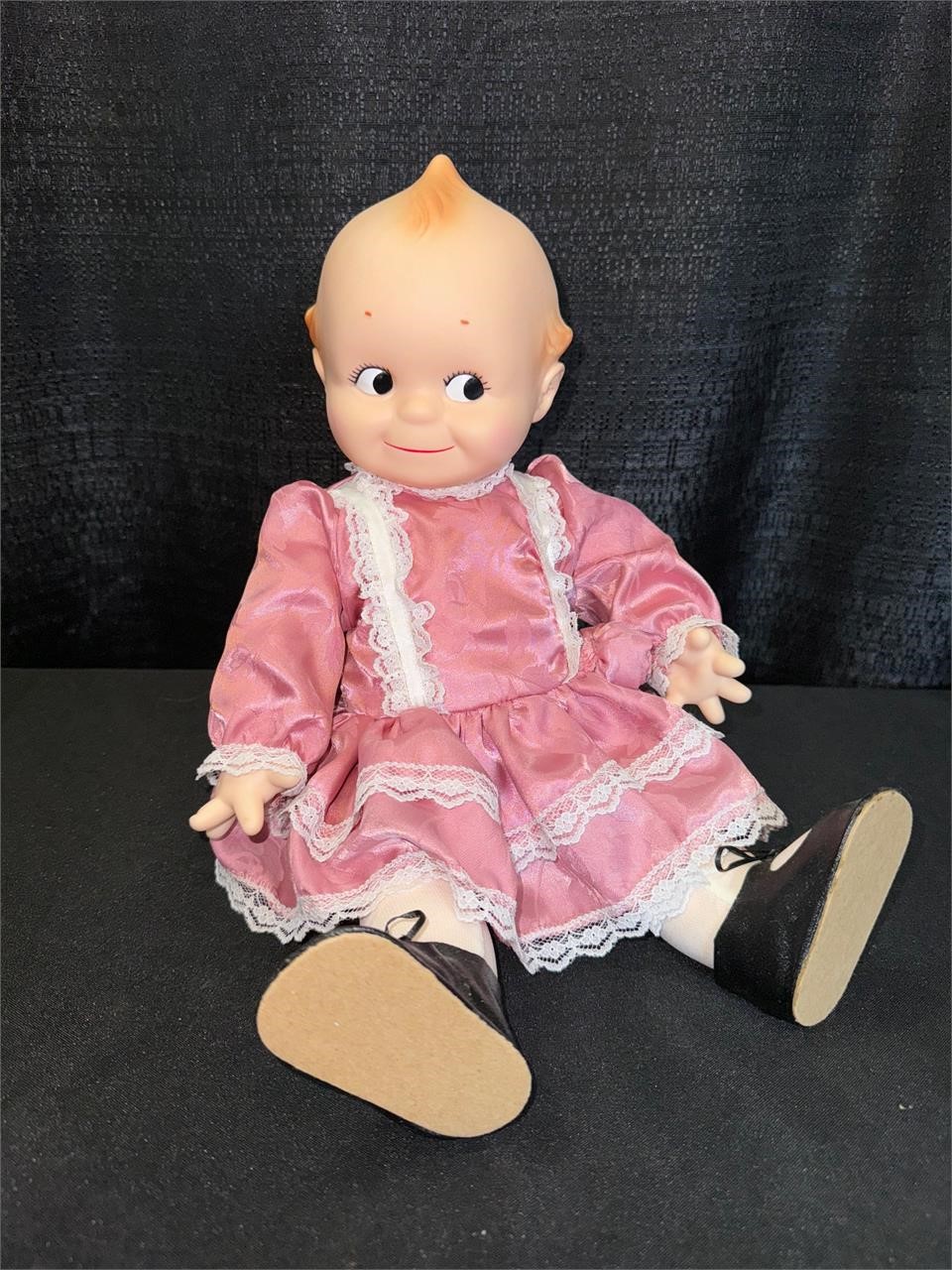 Kewpie Doll w/ pink dress