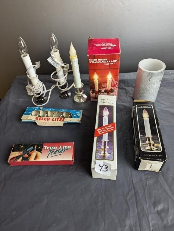 Lot of Various Electric Candle Items