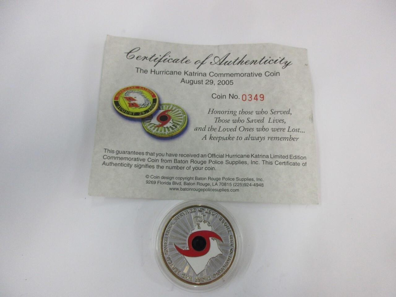 Hurricane Katrina commemorative coin